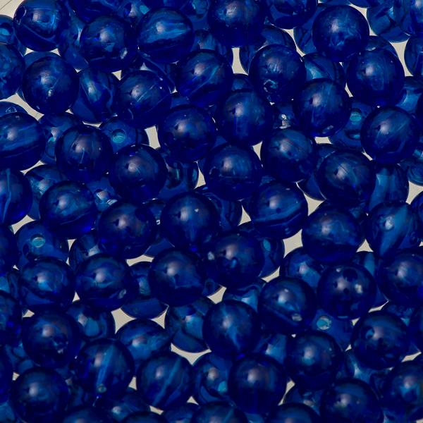 8mm Round Plastic Beads 100/pk - Neon Blue – i-Bead Inc.