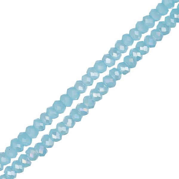 Crystal Lane Rondelle 1.5x2.5mm Opaque Blue AB 246/Str – i-Bead Inc.