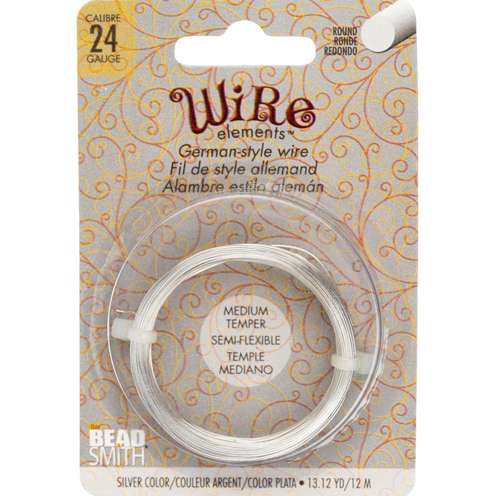 Beadsmith Craft Wire, Silver Colour: 24 gauge - The Bead Hold