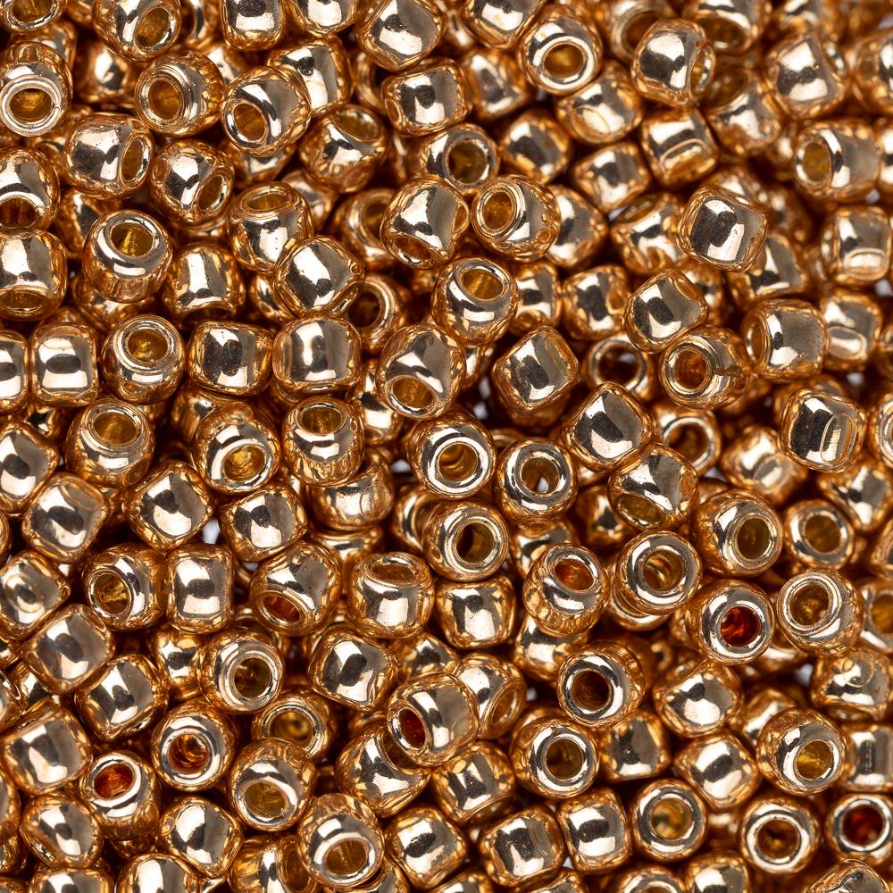 11 0 Toho Seed Beads PF551 PermaFinish Galvanized Rose Gold 8 9g Vial