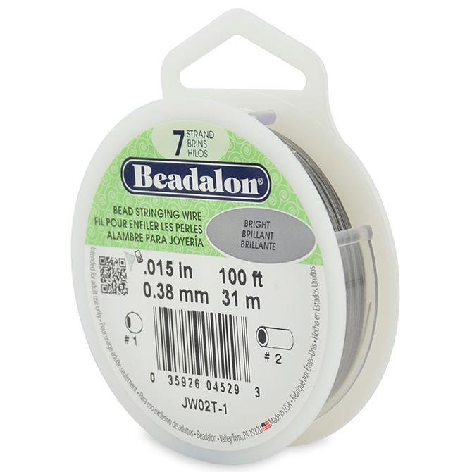 Beadalon 7 Strand Bead Stringing Wire, Satin Colors, Satin Copper .38mm 