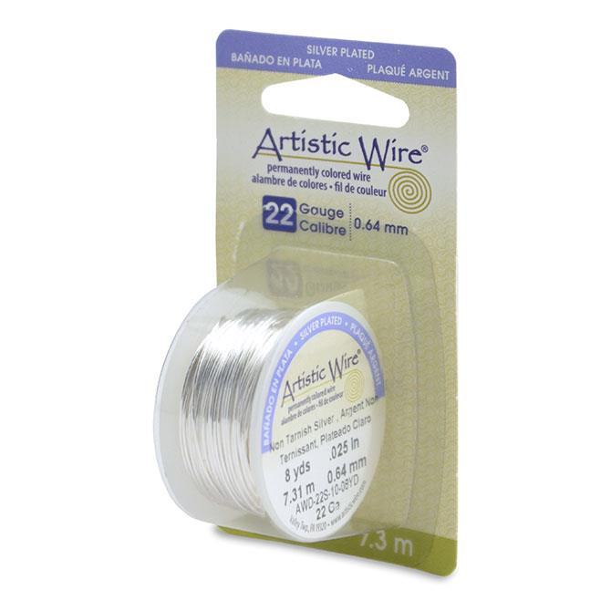 Artistic Wire, Copper Craft Wire 22 Gauge Thick, Stainless Steel (8 Yard  Spool)