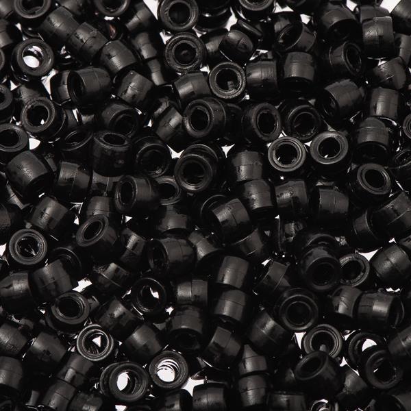 6mm Round Plastic Beads 1000/pk - Black – i-Bead Inc.