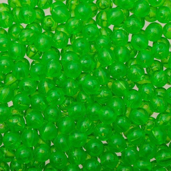 6mm Round Plastic Beads 1000/pk - Fluorescent Green – i-Bead Inc.