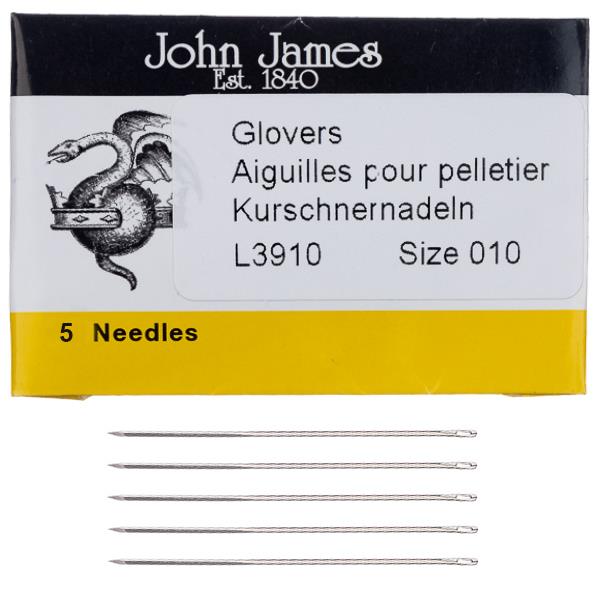 John James Leather GLOVERS Needles/entaco Sharp Point Needles/handsewing  Leather/l3910/leather Work Needles 