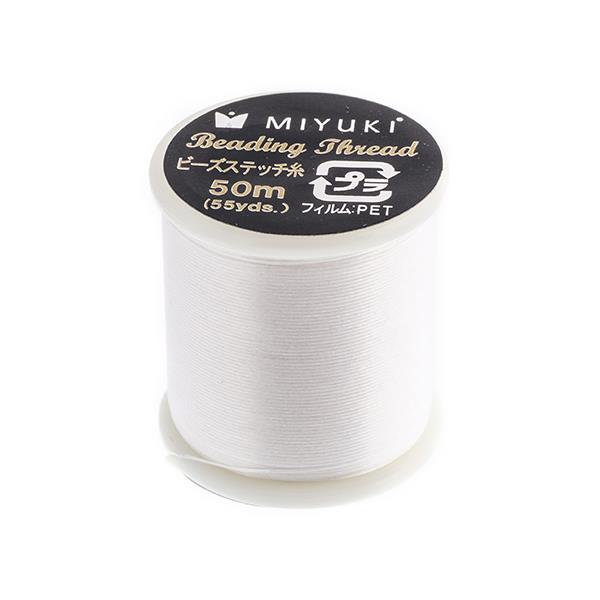 Miyuki Nylon Beading Thread B White (50m)