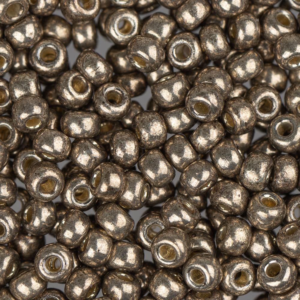 Miyuki Round Seed Bead Size 8/0 22g Galvanized Gold