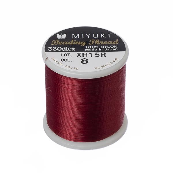 Miyuki Nylon Beading Thread B Red (50m) for DIY Jewelry Making, Adult Unisex