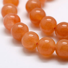 6mm Aventurine Red (Natural) Beads 15-16" Strand