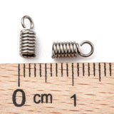 Cord Ends, 2mm hole Stainless Steel 50/pk