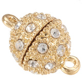 12mm Gold Magnetic Rhinestone Clasp 1/pk