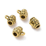 Antique Gold Flower Bead Bails 10/pk