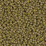 11/0 Miyuki Seed Beads #2033 Opaque Matte Lt Olive Luster 22g