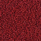 11/0 Miyuki Seed Beads #1464 Opaque Maroon 22g