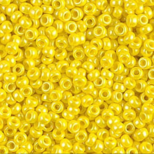 11/0 Miyuki Seed Beads #0422 Op Yellow Luster 22g