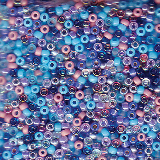 11/0 Miyuki Seed Beads Mix11 Caribbean Blue 22g