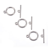 Toggle Clasp Nickel 15mm Round 10/pk