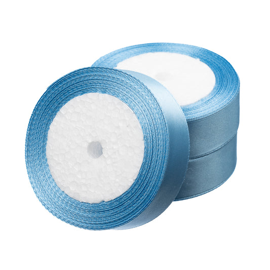 1" Satin Ribbon Light Blue 25yd