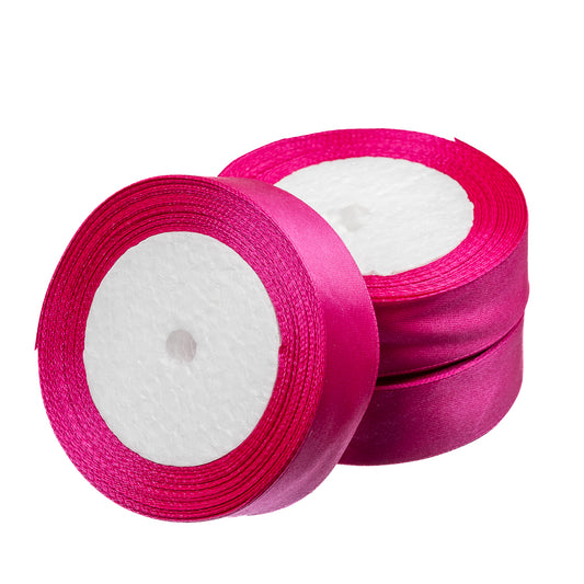 1" Satin Ribbon Fuchsia 25yd