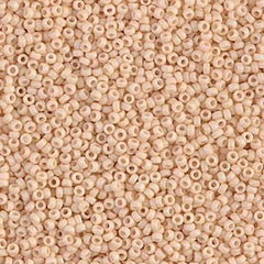 15/0 Miyuki Seed Beads #2022 Op Matte Dark Cream 8.2g