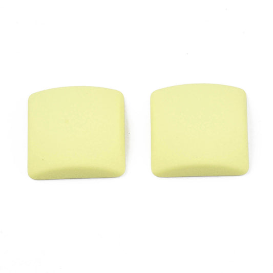 *Resin Cabochons, Square 16mm Pastel Yellow 10/pk