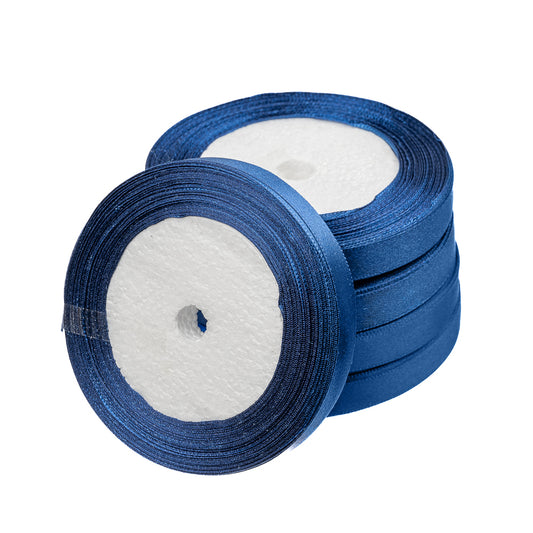 1/2" Satin Ribbon Dark Blue 25yd