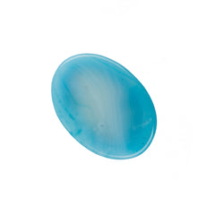 Gemstone Cabs, Oval 13x18mm Agate Blue (Natural/Dyed) 2/pk