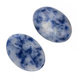 Gemstone Cabs, Oval 13x18mm Blue Spot Jasper (Natural) 2/pk