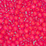 5mm Round Frosted Hot Pink Fishing Beads Approx 1000/pk