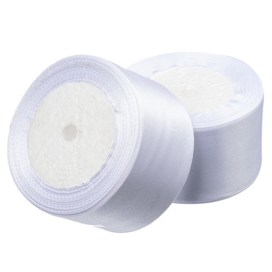 2" Satin Ribbon White 25yd