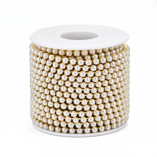 Metal 4mm Gold Pearl Banding 10yd/pk