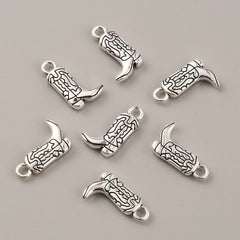 7/8" Western Boot Metal Charm 5/pk