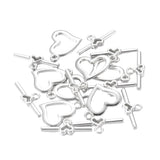 Toggle Clasp Nickel Side Heart 10/pk