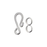 23mm Nickel Hook & Eye Clasp 10/pk