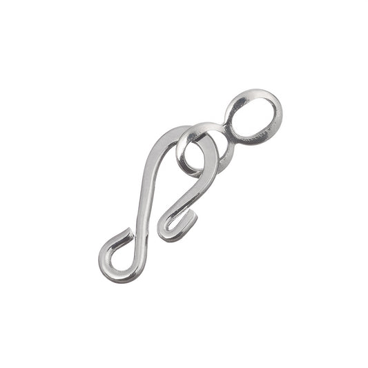 23mm Nickel Hook & Eye Clasp 10/pk