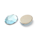 Rhinestone Cabochons, Oval 14x10mm Light Azure 4/pk