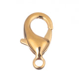 15mm Gold Lobster Clasp 10/pk