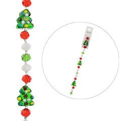 Crystal Lane Holiday Lampwork Christmas Tree 7" Strand