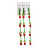 Crystal Lane Holiday Red Present Stack 7" Strand