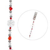 Crystal Lane Holiday Crystal White Snowflake 7" Strand