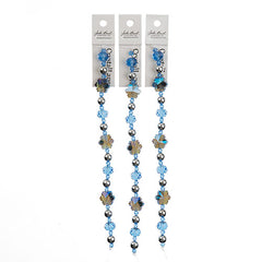 Crystal Lane Holiday Blue Snowflake 7" Strand