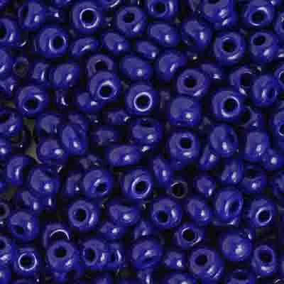 8/0 Czech Seed Beads #33070V Opaque Navy 22g