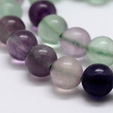 8mm Fluorite (Natural) Beads 15-16" Strand