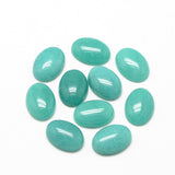 Gemstone Cabs, Oval 13x18mm Jade Turquoise (Natural/Dyed) 2/pk