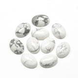 Gemstone Cabs, Oval 13x18mm Howlite (Natural) 2/pk