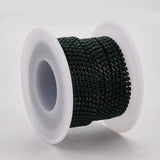 Metal 2mm Emerald Rhinestone Banding 10yd/pk