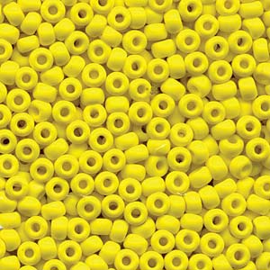 6/0 Miyuki Seed Beads #0404F Opaque Matte Yellow 20g