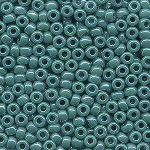 6/0 Miyuki Seed Beads #0412R Opaque Turquoise Green AB 20g