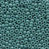 6/0 Miyuki Seed Beads #0412R Opaque Turquoise Green AB 20g