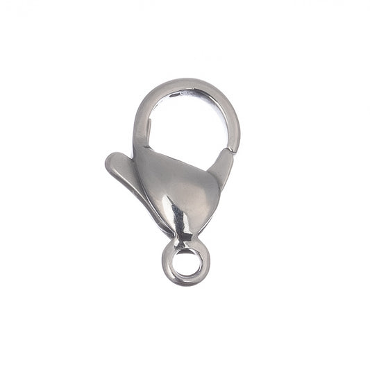 12mm Stainless Steel Lobster Clasp 5/pk